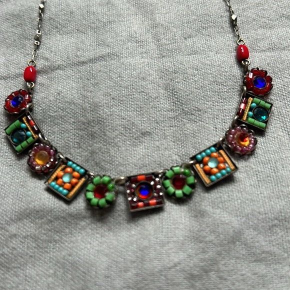 Ayala Bar Multi-Colored Stone Choker - Picture 2 of 4